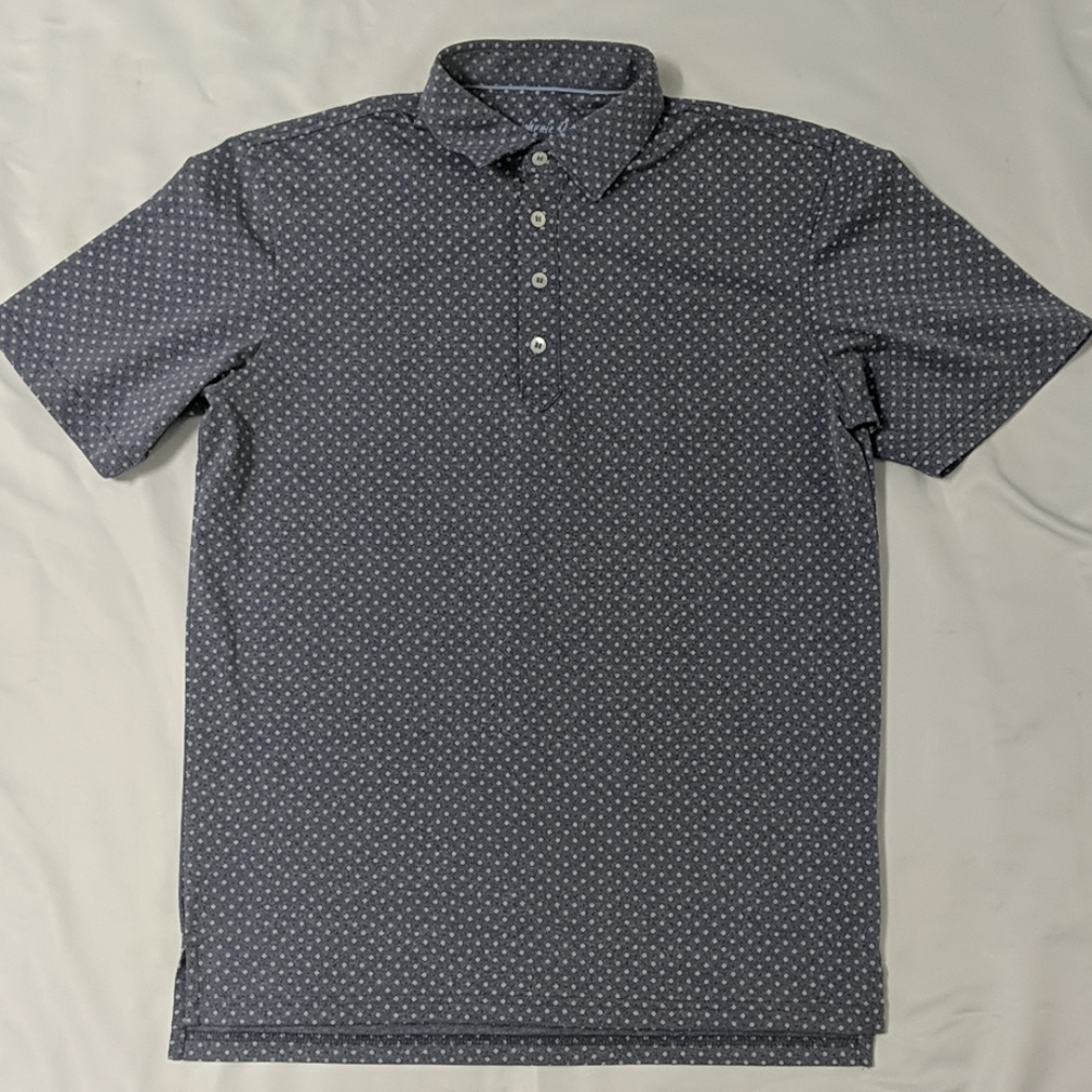 johnnie-O Stylish Grey Pique Polo Shirt